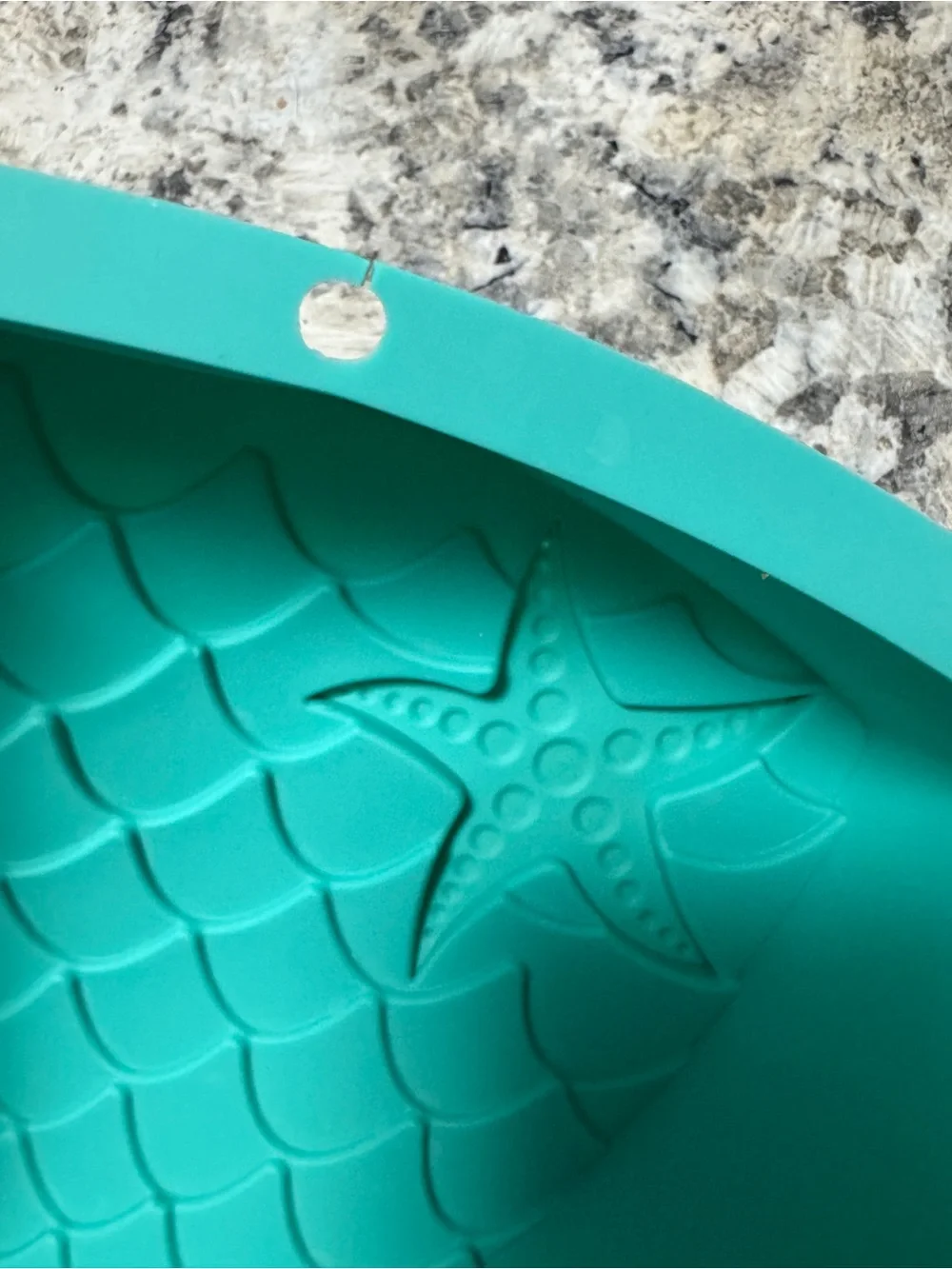 Mermaid Tail Silicone Mold in Teal